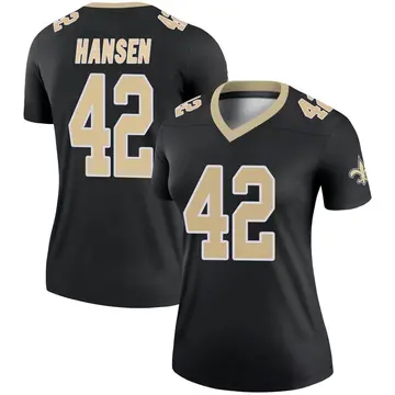 Women's Chase Hansen New Orleans Saints Legend Black Jersey