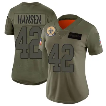 Women's Chase Hansen New Orleans Saints Limited Camo 2019 Salute to Service Jersey