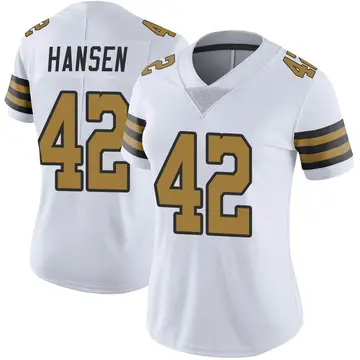 Women's Chase Hansen New Orleans Saints Limited White Color Rush Jersey